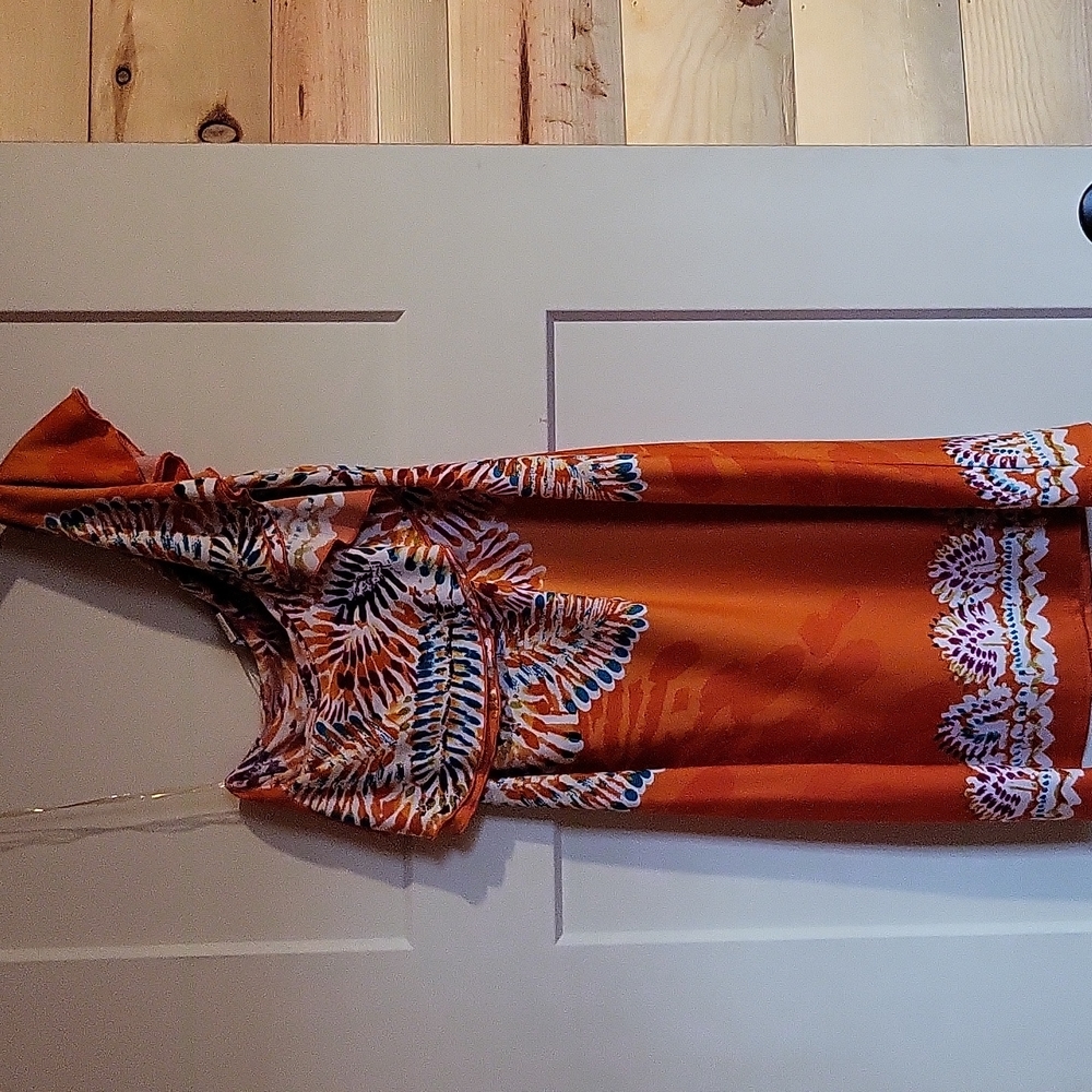 Orange One Shoulder Mini Dress